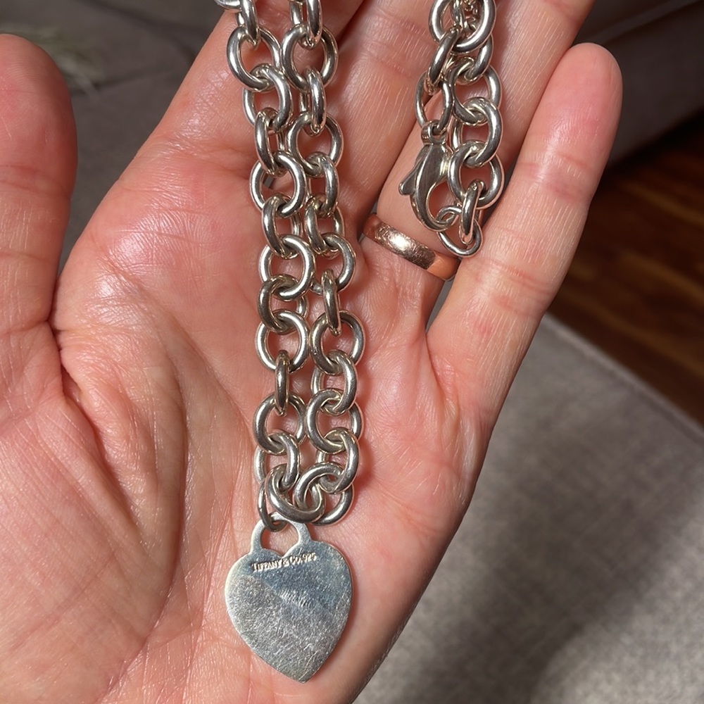 Tiffany & Co. Silver Heart Necklace - Picture 3 of 3